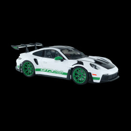Porsche 911 GT3 RS Typ 992 2024 Weissach Package Weiß / Grüne Streifen 1/18 Solido S1812107