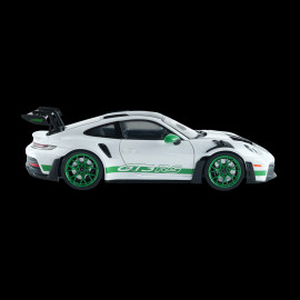 Porsche 911 GT3 RS Typ 992 2024 Weissach Package Weiß / Grüne Streifen 1/18 Solido S1812107