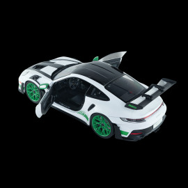 Porsche 911 GT3 RS Type 992 2024 Weissach Package White / Green Stripes 1/18 Solido S1812107