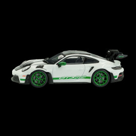 Porsche 911 GT3 RS Type 992 2023 Weissach Package White / Green Stripes 1/43 Solido S4314801