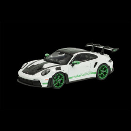 Porsche 911 GT3 RS Type 992 2023 Weissach Package White / Green Stripes 1/43 Solido S4314801