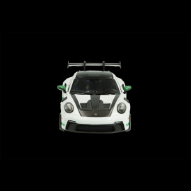 Porsche 911 GT3 RS Typ 992 2023 Weissach Package Weiß / Grüne Streifen 1/43 Solido S4314801