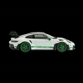 Porsche 911 GT3 RS Type 992 2023 Weissach Package White / Green Stripes 1/43 Solido S4314801