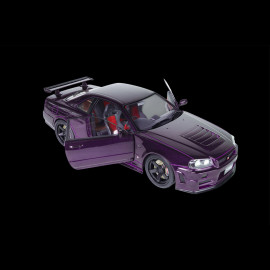 Nissan Skyline GT-R R34 Z-Tune 1999 Midnight Purple 1/18 Solido S1804311