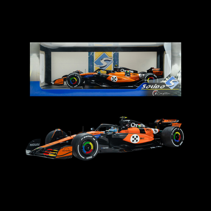 Lando Norris McLaren MCL39 n° 4 Winner Monaco GP 2025 F1 1/18 Solido S1818703