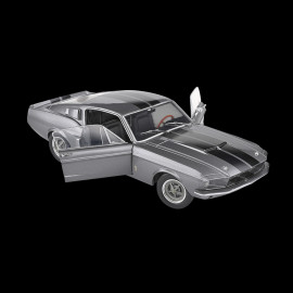 Ford Shelby Mustang GT500 1967 Grau / Schwarze Streifen 1/18 Solido S1802905