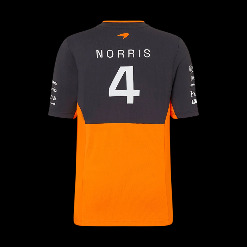 McLaren T-Shirt F1 Team Lando Norris Papaya Orange / Phantom TJ5320 - Kids
