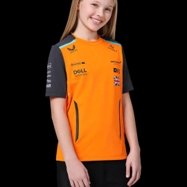 McLaren T-Shirt F1 Team Lando Norris Papaya Orange / Phantom TJ5320 - Kinder