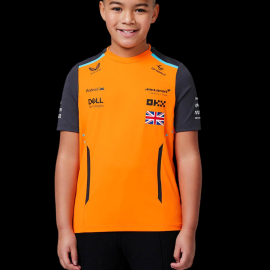 McLaren T-Shirt F1 Team Lando Norris Papaya Orange / Phantom TJ5320 - Kinder