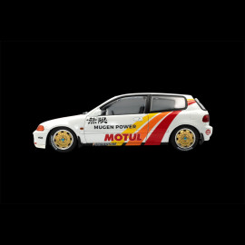 Honda Civic EG6 Mugen Racing 1992 White / Red Stripes 1/18 Solido S1810404