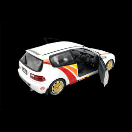 Honda Civic EG6 Mugen Racing 1992 White / Red Stripes 1/18 Solido S1810404