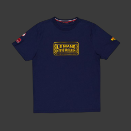 Steve McQueen T-Shirt Le Mans Marineblau SQ261TSM03-100 - Herren