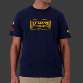 Steve McQueen T-Shirt Le Mans Marineblau SQ261TSM03-100 - Herren