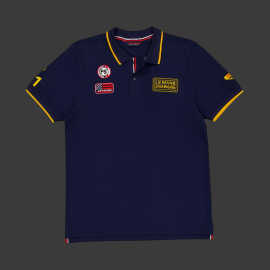 Steve McQueen Poloshirt Le Mans 1971 Marineblau SQ261POM03-100 - Herren