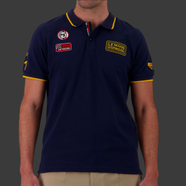 Steve McQueen Polo Shirt Le Mans 1971 Navy Blue SQ261POM03-100 - Men