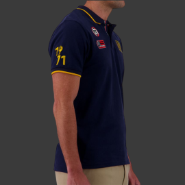 Steve McQueen Polo Shirt Le Mans 1971 Navy Blue SQ261POM03-100 - Men