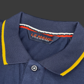 Steve McQueen Poloshirt Le Mans 1971 Marineblau SQ261POM03-100 - Herren