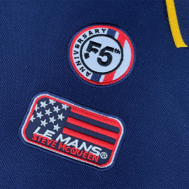 Steve McQueen Poloshirt Le Mans 1971 Marineblau SQ261POM03-100 - Herren