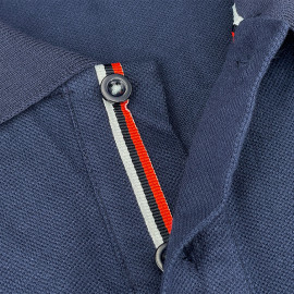 Steve McQueen Poloshirt Le Mans 1971 Marineblau SQ261POM03-100 - Herren