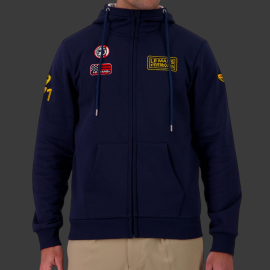 Steve McQueen Zip-Up Hoodie Le Mans 1971 Navy Blue SQ261SSM03-100 - Men