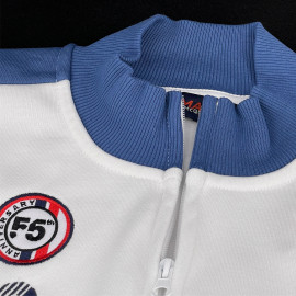 Steve McQueen Reißverschlussjacke Le Mans 1971 Weiß / Blau SQ261SSM02-002 - Herren