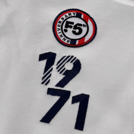 Steve McQueen Reißverschlussjacke Le Mans 1971 Weiß / Blau SQ261SSM02-002 - Herren