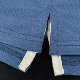 Steve McQueen Polo Shirt Le Mans 1971 White / Blue SQ261POM02-002 - Men