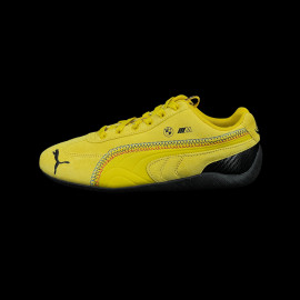 BMW Schuhe M3 Speedcat + Schlüsselanhänger + Sammlerbox Puma Leder / Carbon-Optik Phönixgelbe 309309-02 - unisex