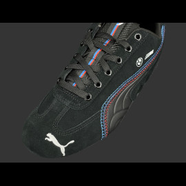 BMW Schuhe M3 Speedcat + Schlüsselanhänger + Sammlerbox Puma Leder / Carbon-Optik Schwarz 309309-01 - unisex