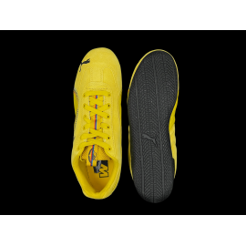 BMW Schuhe M3 Speedcat + Schlüsselanhänger + Sammlerbox Puma Leder / Carbon-Optik Phönixgelbe 309309-02 - unisex