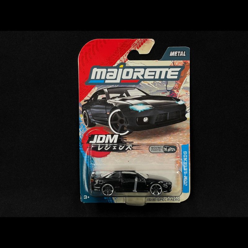 Nissan Silvia S15 Spec-R Aero JDM Legends Black 1/64 Majorette 8502100000