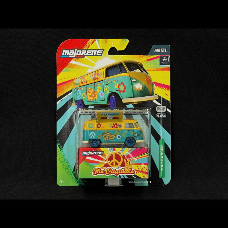 Volkswagen Combi Transporter T1 Bus The Originals Blue / Yellow 1/59 Majorette 8504101000