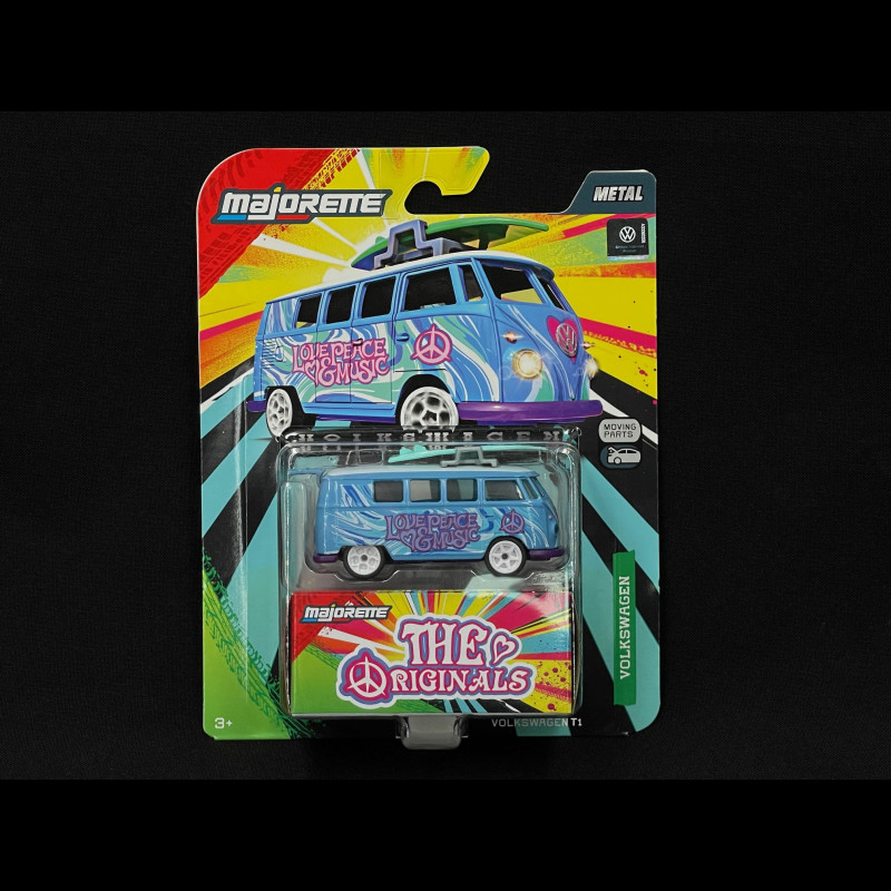 Volkswagen Combi Transporter T1 Bus The Originals Blue / Purple 1/59 Majorette 8504101000