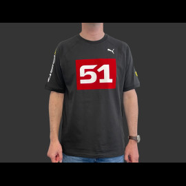 Ferrari T-shirt 499P n° 51 Hypercar Puma Black / Red 637929-01 - unisex