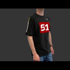 Ferrari T-shirt 499P n° 51 Hypercar Puma Black / Red 637929-01 - unisex