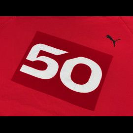 Ferrari T-Shirt 499P n° 50 Hypercar Puma Rot / Weiß 637929-02 - unisex