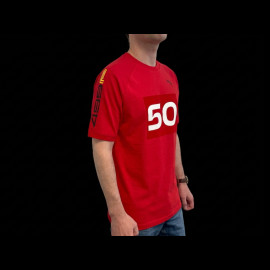Ferrari T-Shirt 499P n° 50 Hypercar Puma Rot / Weiß 637929-02 - unisex