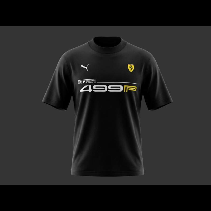 Ferrari T-Shirt 499P Hypercar Puma Schwarz 637928-01 - unisex