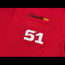 Ferrari Poloshirt 499P n° 51 Hypercar Puma Rot 637931-02 - unisex