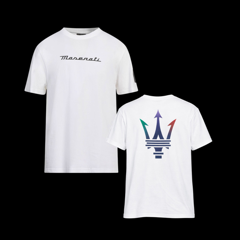 Maserati T-Shirt North Sails Trident Logo Weiß - Unisex