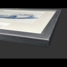 Triumph Frame TR4 1961 Black Wooden Frame with Sketch 25 x 30 cm - Uli Ehret