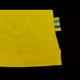 Ayrton Senna T-shirt F1 Brazilian Winner Yellow / Green ASLE01016-YLW - unisex