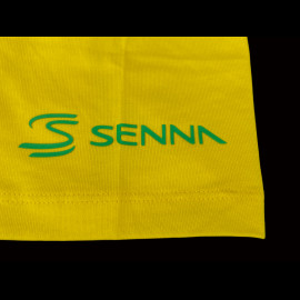 Ayrton Senna T-shirt F1 Brazilian Winner Yellow / Green ASLE01016-YLW - unisex