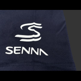 Ayrton Senna T-Shirt F1 n° 12 Marineblau ASLE01015-NVY - unisex