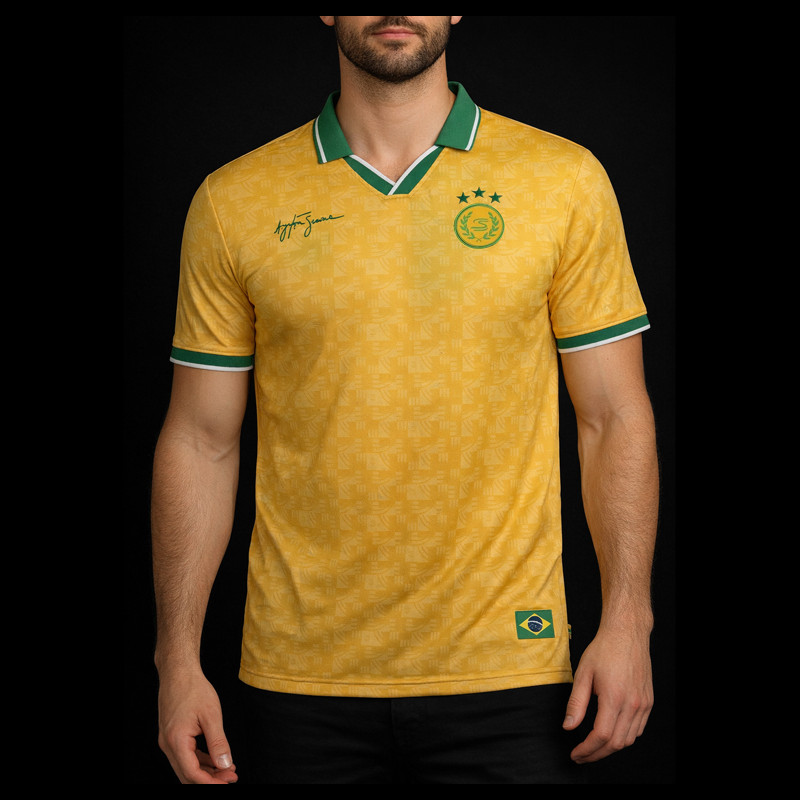 Ayrton Senna T-shirt F1 1994 Yellow ASLE06001-YLW - unisex