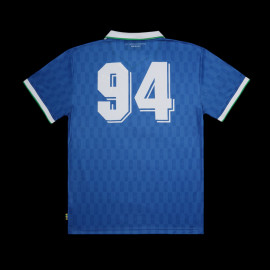 Ayrton Senna T-shirt F1 Three-time World Champion Blue ASLE06001-BLU - unisex