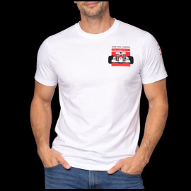 Ayrton Senna T-Shirt F1 Weltmeister Weiß ASRC01004-WHT - unisex