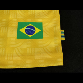 Ayrton Senna T-shirt F1 Three-time World Champion Yellow ASLE06001-YLW - unisex