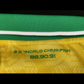 Ayrton Senna T-Shirt F1 Dreifacher WeltmeisterGelb ASLE06001-YLW - unisex