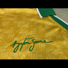 Ayrton Senna T-Shirt F1 Dreifacher WeltmeisterGelb ASLE06001-YLW - unisex